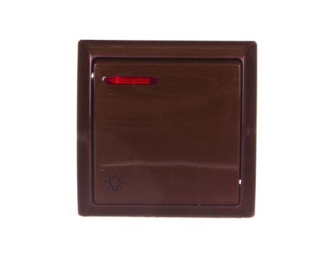 BIS Przycisk /światło/ z podświetleniem brązowy ŁN-5BS/24