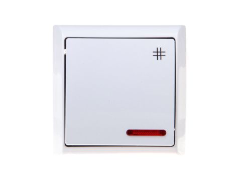 BIS Łącznik krzyżowy z podświetleniem biały ŁN-4BS/00