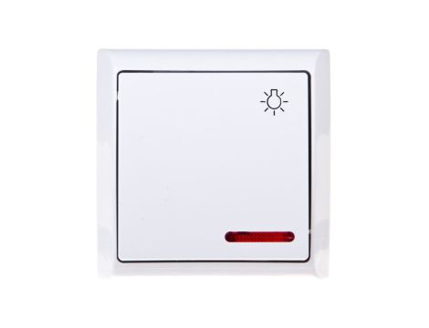 BIS Przycisk /światło/ z podświetleniem biały ŁN-5BS/00