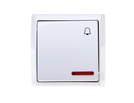 BIS Przycisk /dzwonek/ z podświetleniem biały ŁN-6BS/00