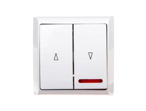 BIS Łącznik żaluzjowy z podświetleniem biały ŁN-7BS/00