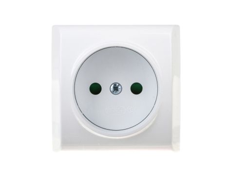 BIS Gniazdo pojedyncze b/u z przesłonami białe GN-1BP/00