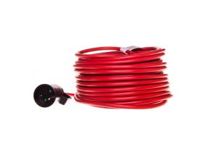 Kabel przedłużajacy (przedłużacz) 25m czerwony 1x230V H05VV-F 3G1,5 1167474