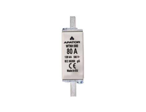 Wkładka bezpiecznikowa NH000 80A gG 500V WT-000 1115282112T