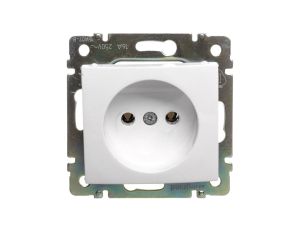 VALENA Gniazdo pojedyncze b/u 16A IP20 białe 774416