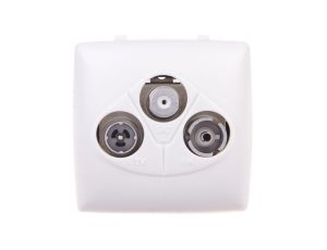 OTEO Gniazdo antenowe RTV/SAT białe 086142