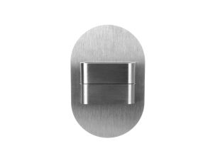 Oprawa przyschodowa DUO RUEDA Short LED Light 10 V DC 1,6 W IP 66 3000 K szlif Inox
