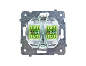 KARO Gniazdo komputerowe podwójne RJ45 kat.5e MMC ecru perłowy GPK-2S/K/m/42