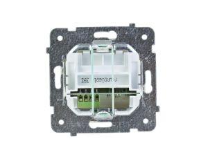 KARO Gniazdo telefoniczne podwójne RJ11 równoległe ecru perłowy GPT-2SR/m/42