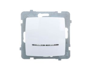 KARO Gniazdo pojedyncze z/u Schuko białe GP-1SS/m/00