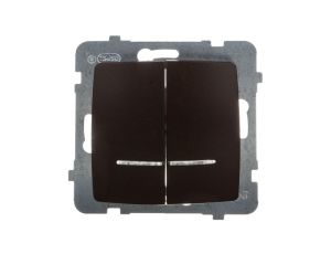 KARO Łącznik świecznikowy z podświetleniem czekoladowy metalik ŁP-2SS/m/40