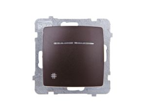 KARO Łącznik krzyżowy z podświetleniem czekoladowy metalik ŁP-4SS/m/40