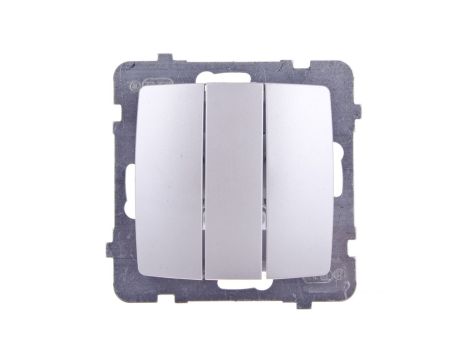 KARO Łącznik potrójny srebrny perłowy ŁP-13S/m/43