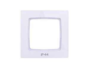 KARO Ramka pojedyncza do łączników IP44 biała RH-1S/00