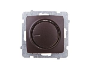 KARO Ściemniacz przyciskowo-obrotowy /żarowy i halogenowy/ czekoladowy metalik ŁP-8S/m/40