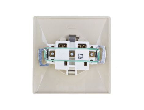 AKCENT Gniazdo pojedyncze z/u Schuko beżowe GP-1AS/01