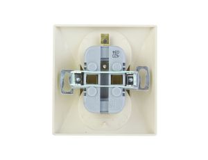 AKCENT Gniazdo podwójne z/u z niezamiennością faz beżowe GP-2AC/01