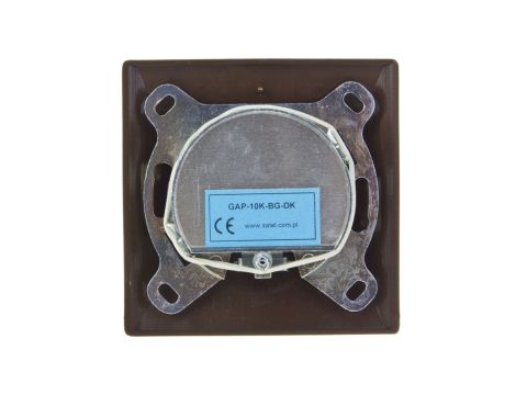 AKCENT Gniazdo antenowe RTV zakończeniowe 10dB brązowe GPA-10APZ/24