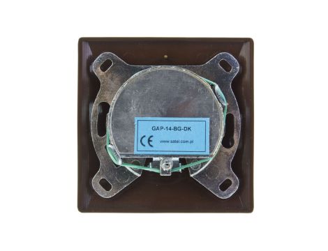 AKCENT Gniazdo antenowe RTV przelotowe 14dB brązowe GPA-14AP/24