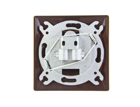 AKCENT Gniazdo antenowe RTV-SAT końcowe brązowe GPA-AS/24