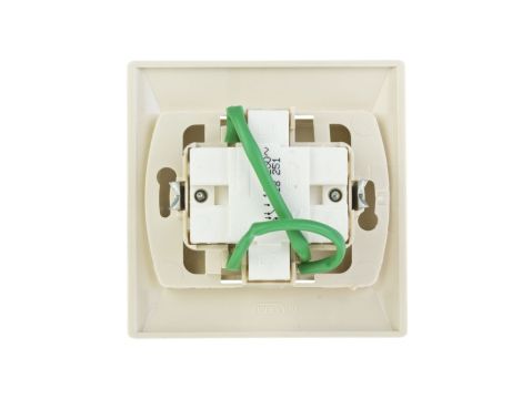 AKCENT Łącznik schodowy + pojedynczy z podświetleniem beżowy ŁP-9AS/01