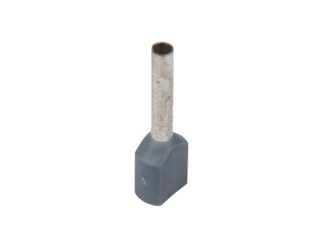 Końcówka tulejkowa izolowana HI 2x0,75/10 DIN szara E08KH-02020104501 /100szt./