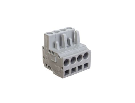 Gniazdo MCS-MIDI Classic kątowe 4-biegunowe szare raster 5mm 232-204/026-000 /100szt./