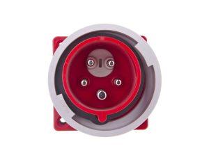 Wtyczka tablicowa (zwrotnica faz) 16A 5P 400V czerwona IP67 86152-6