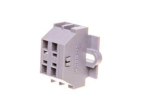 Złączka 2-przewodowa 1,5mm2 szara mocowanie srubowe 260-102 /100szt./