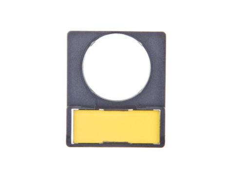 Szyld opisowy 48x24mm czarny 16mm prostokątny ZB6YD21