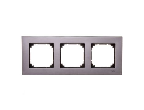 Merten M-Elegance Ramka potrójna metalowa szary rodowy MTN403314