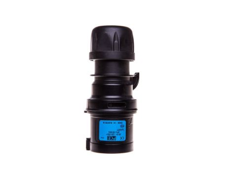 Wtyczka przenośna 16A 3P 230V czarna IP44 TURBO SHARK 013-6TTX