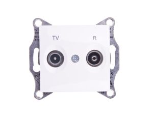 Sedna Gniazdo antenowe kremowy RTV przelotowe SDN3301823