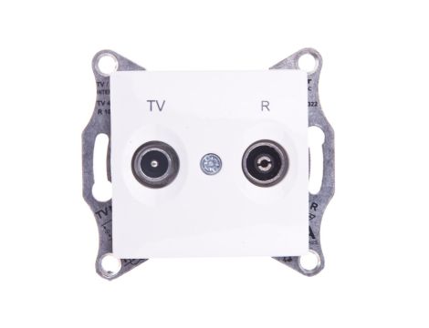 Sedna Gniazdo antenowe kremowy RTV przelotowe SDN3301823