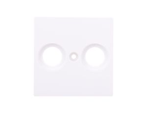 Merten System M Płytka centralna podwójna gniazda antenowego TV/SAT biel polarna MTN4122-0319