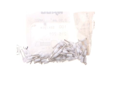 Tulejka 0,5mm2 biała cynowana 216-201 /1000szt./