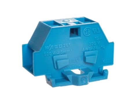 Złączka szynowa 4-przewodowa 2,5mm2 niebieska 261-334 /50szt./