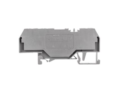 Złączka bezpiecznikowa 4mm2 szary 10A DIN 35mm 281-610 /50szt./