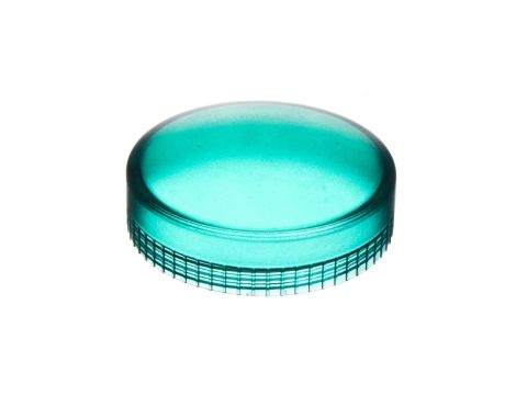 Soczewka przycisku 22mm płaska zielona okrągła ZBV013