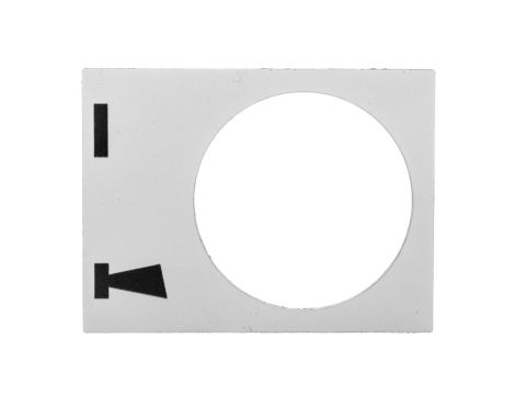 Tabliczka opisowa biała prostokątna 30x40mm START-KLAKSON ZB2BY4935