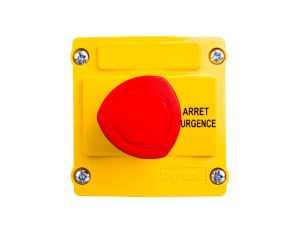 Kaseta z przyciskiem bezpieczeństwa przez obrót 1R żółta IP66 Osmoz 024212