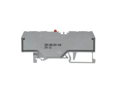 Złączka szynowa 4-przewodowa LED 2,5mm2 szara 280-809/281-434 /100szt./