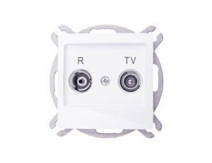 IMPRESJA Gniazdo antenowe RTV zakończeniowe 10dB białe GPA-10YPZ/m/00