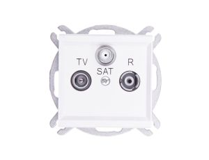 SONATA Gniazdo antenowe RTV-SAT przelotowe ecru GPA-RSP/m/27