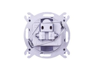 IMPRESJA Gniazdo antenowe RTV-SAT przelotowe srebrne GPA-YSP/m/18