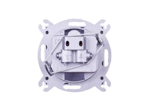 IMPRESJA Gniazdo antenowe RTV-SAT przelotowe srebrne GPA-YSP/m/18
