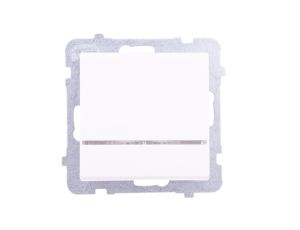 SONATA Łącznik kontrolny z podświetleniem ecru ŁP-12RS/m/27