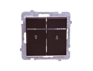 SONATA Łącznik żaluzjowy z podświetleniem czekoladowy metalik ŁP-7RS/m/40