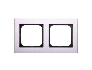 SONATA Ramka podwójna aluminium matal R-2RA/35