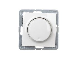 IMPRESJA Ściemniacz przyciskowo-obrotowy /żarowy i halogenowy/ ecru ŁP-8Y/m/27